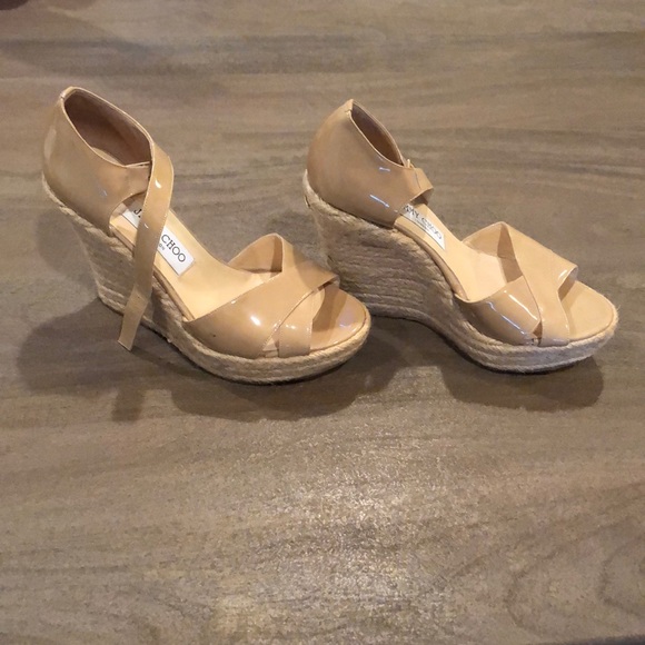 Jimmy Choo nude Phoenix wedge - Picture 2 of 8